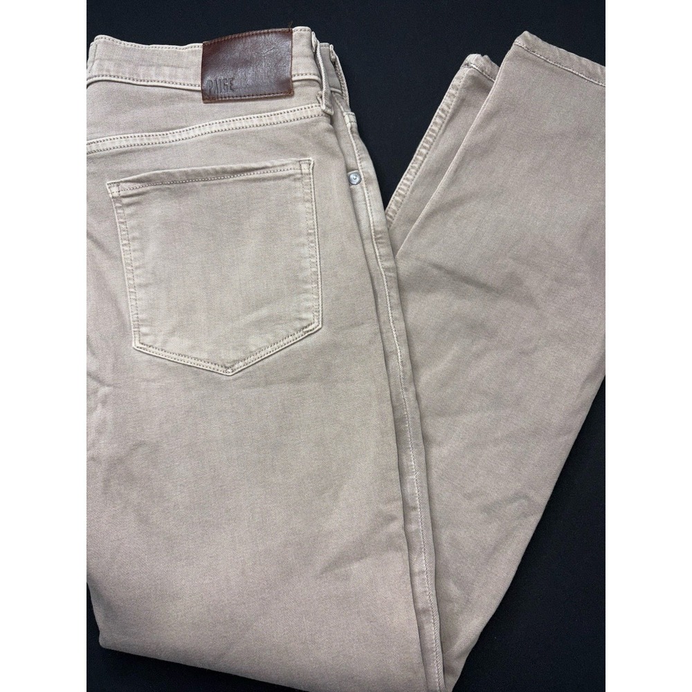 PAIGE Lennox Slim Fit Mens Jeans Size 32x29 Beige Denim‎ Casual
